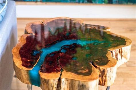 Awesome Resin Wood Table That Will Make You Want to Have It - Hoommy.com | Wood resin table ...