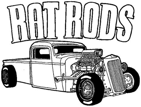 Hot Rod Coloring Pages - Free Printable Coloring Pages for Kids