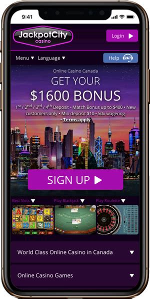 Jackpot City – sign up bonus of $1,600 | online-roulette.com