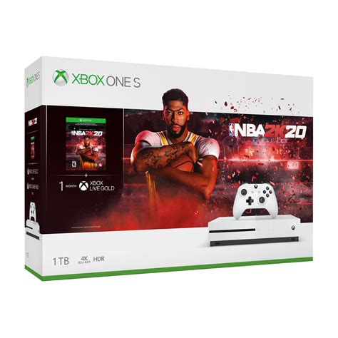 Microsoft Xbox One S 1TB NBA 2k20 Bundle, White, 234-00998 - Walmart.com