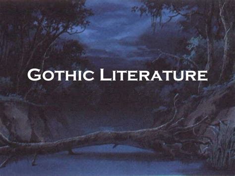 Gothic literature