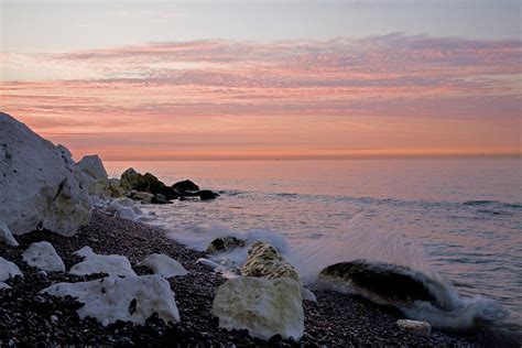 Sunrise at the White Cliffs of Dover Photograph by Ian Middleton - Fine Art America