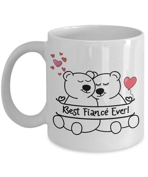 Gift for Fiancé, Best Fiancé Ever, I Heart You, Fiancé Gifts, Valentine's Day Gift, Engagement ...