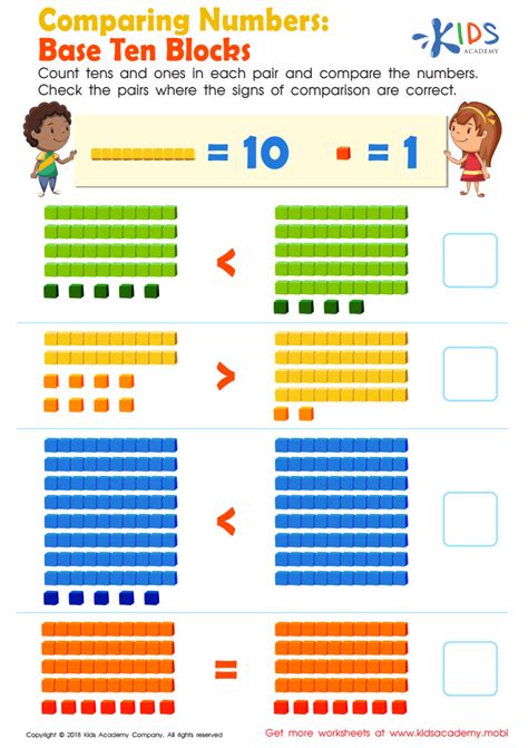 Paring Numbers Using Base Ten Blocks Worksheets - Worksheets For Kindergarten