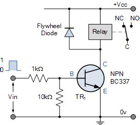 Relay driver circuit with input referenced to positive - Electrical Engineering Stack Exchange