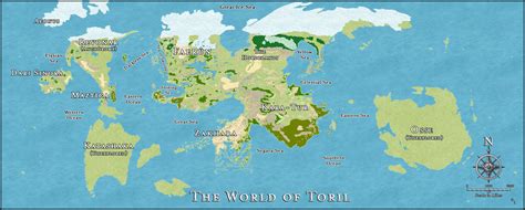 Toril Map in Forgotten Realms| World Anvil