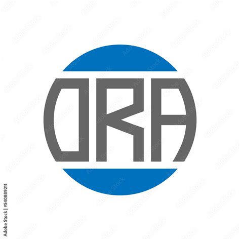 ORA letter logo design on white background. ORA creative initials circle logo concept. ORA ...