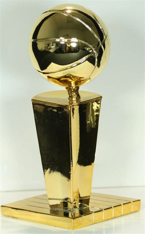 NBA Larry O'Brien Championship Trophy High Quality 24K Gold Clad 6 ...