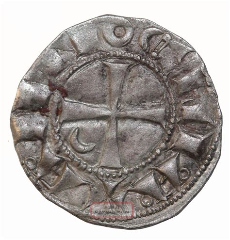 Crusader States Bohemond Iii - Iv 1163 - 1201 Ad Ar Denier Medieval Silver Coin