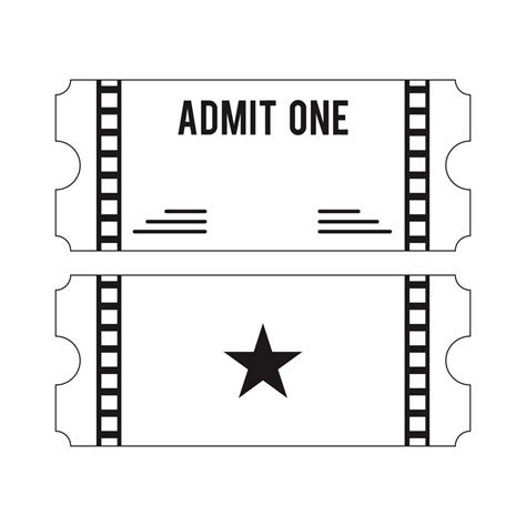 Blank Admission Ticket