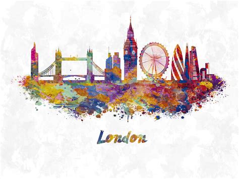 London Skyline Drawing