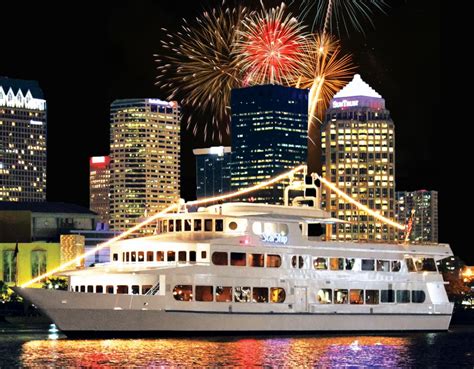 Set Sail On The Yacht Starship For Tampa Bay's Largest Gasparilla Fireworks Display Dinner Cruise