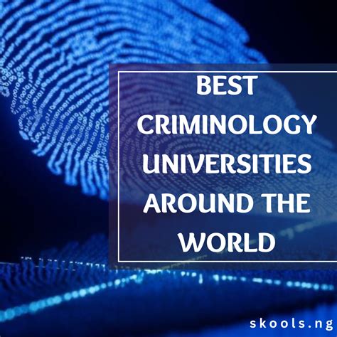 Best Criminology Universities Around the World