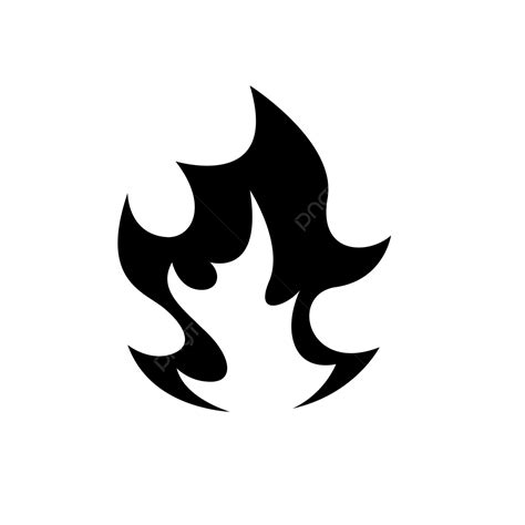 Fire Logo Silhouette PNG Images, Fire Vector Logo Icon, Fire, Logo, Silhouette PNG Image For ...