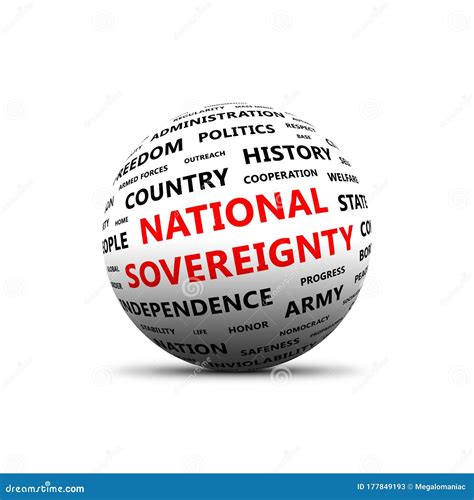 National Sovereignty. 3D Sphere Stock Illustration - Illustration of history, administration ...