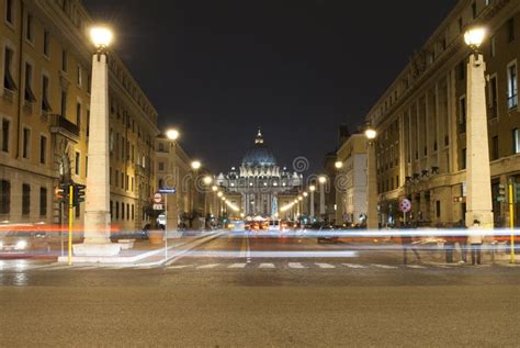 Rome by night stock image. Image of edifice, architecture - 26884777