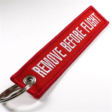 Amazon.com: Remove Before Flight Keychain | Keychain, Keychain design, Leather keychain