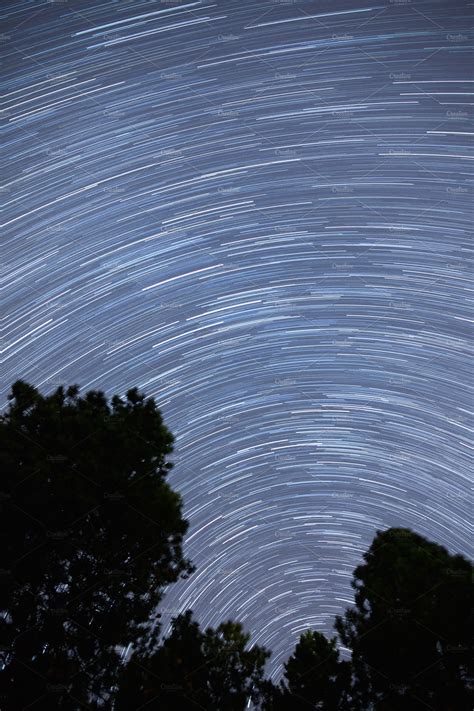 Star Trails - Night Sky | Nature Stock Photos ~ Creative Market