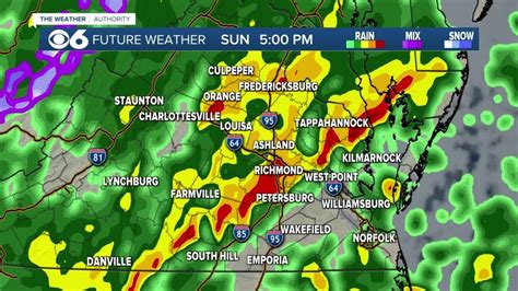 Hour-by-hour look at heavy rainfall, possible severe weather - YouTube