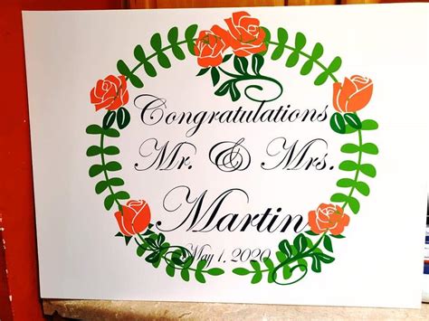 Wedding Custom Yard Sign