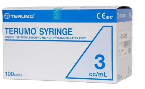 Terumo SYRINGES 3mL Luer Slip - Box/100