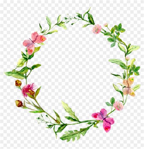 Frame Floral Png - Circle Of Flowers Transparent - PNG - Free ...