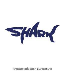 Shark Letter Vector Logo Stock Vector (Royalty Free) 1174386148 ...