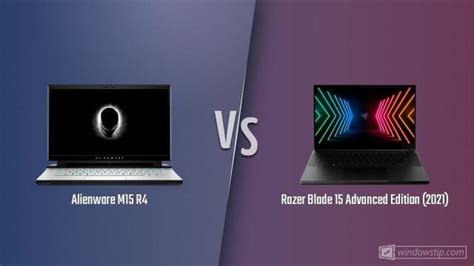 Alienware M15 R4 vs. Razer Blade 15 Advanced Edition (2021): Full specs comparison