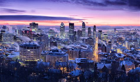 Fonds d'ecran Canada Maison Hiver Ciel Montreal Quebec Mégalopole Nuit Villes télécharger photo