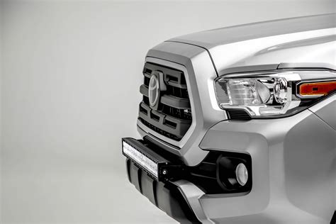 2018-2021 Toyota Tacoma Front Bumper Center LED Kit with (1) 30 Inch LED Straight Double Row ...