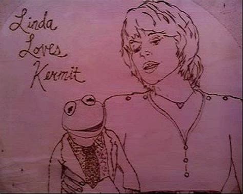 Linda Ronstadt Hearts Kermit the Frog in WOOD - Etsy