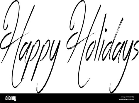 Happy holidays sign Stock Vector Image & Art - Alamy