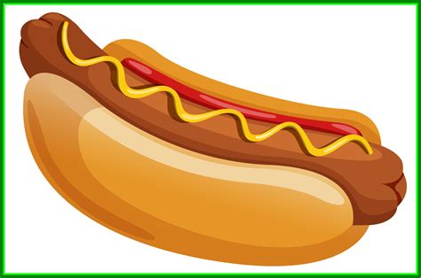 Hamburger And Hot Dog Isolated On White Royalty Free SVG, Cliparts - Clip Art Library