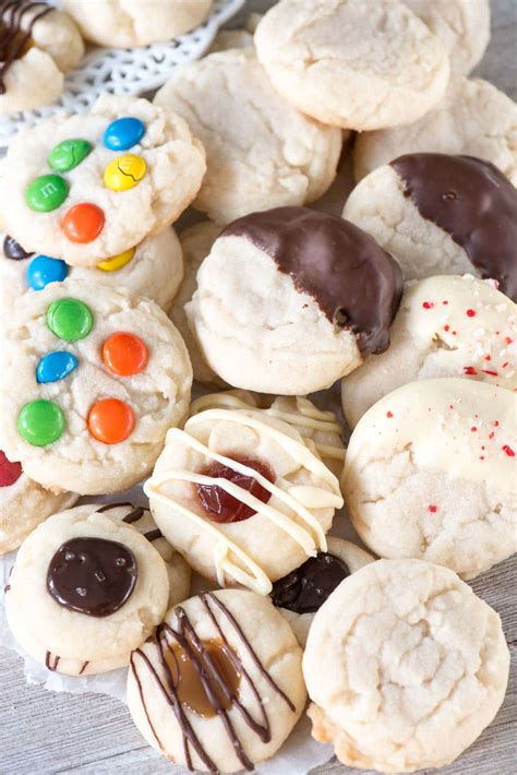 Soft Chewy Shortbread Cookies (1 dough 4 ways) - Crazy for Crust