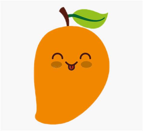 Kawaii Mango Fruit Clipart , Png Download , Free Transparent Clipart - ClipartKey