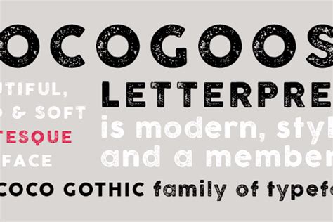 COCOGOOSE LETTERPRESS Font | Zetafonts | FontSpace