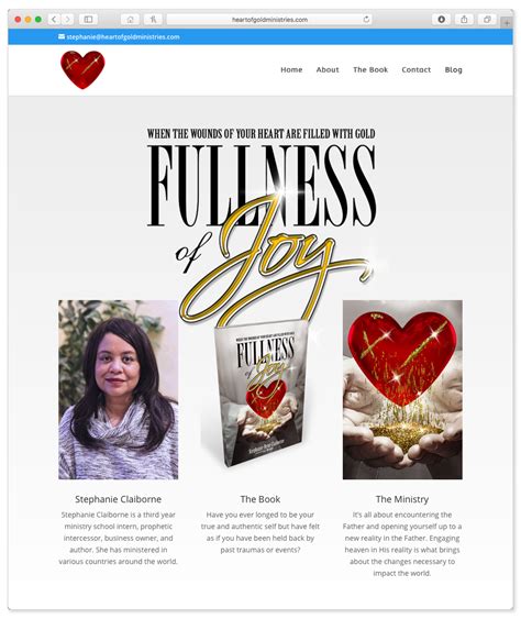 Fullness of Joy - Book Promotion Website - Media Revelation