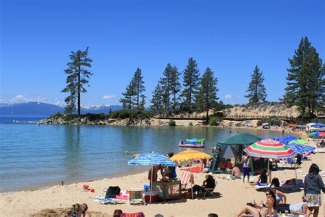 A hot summer day at Sand Harbor, Lake Tahoe, NV | Lake tahoe beach ...