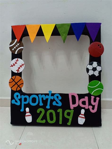 Best 12 sports day photo frame by teacher mun | Sports day, Sports day ...