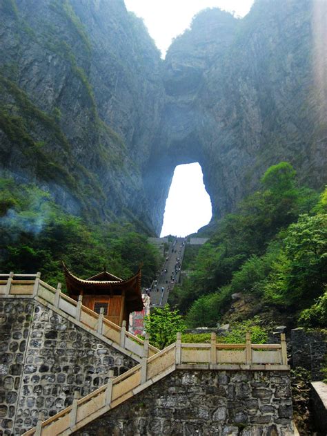 myfotolog: Tianmen Mountain (Gate of the Heaven) China Reblogged from arliss via:beautiful ...