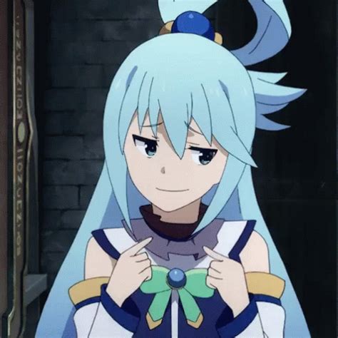 Konosuba Aqua GIF - Konosuba Aqua Nervous - Discover & Share GIFs