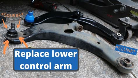 How to replace a lower control arm - YouTube