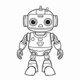 Robot Coloring Page Free Printable Robot Coloring Pages For Kids  sketch template