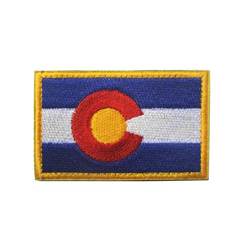 Colorado State Flag Tactical Morale Patch 3"x2" COLORADO FLAG Armband Badge Embroidered Hook ...