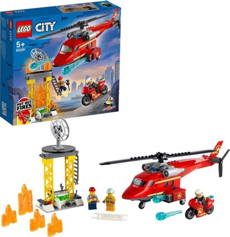 60281 City Fire Rescue Helicopter - The Brothers Brick | The Brothers Brick