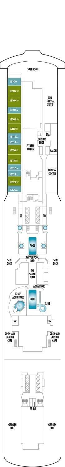 Norwegian Getaway Deck plan & cabin plan