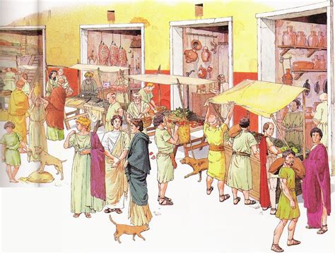 Roman market scene | Retail trade ilustrations and reconstructions | Pinterest | Roman, Scene ...