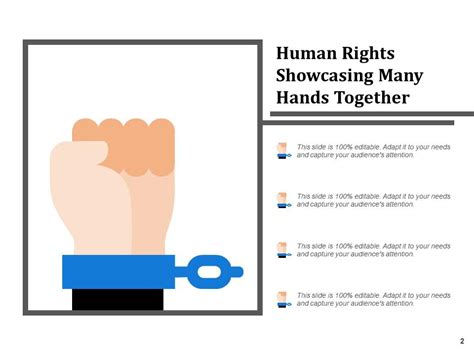 Human Rights Showcasing Hand In Handcuffs Many Hands Together ...