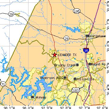 Leander, Texas (TX) ~ population data, races, housing & economy