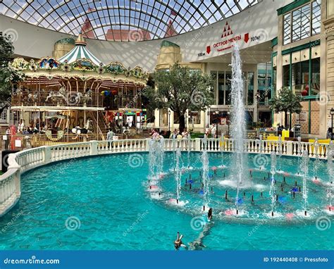 Carousel at the Inside the Dream Island Theme Park Editorial Stock Photo - Image of facade ...